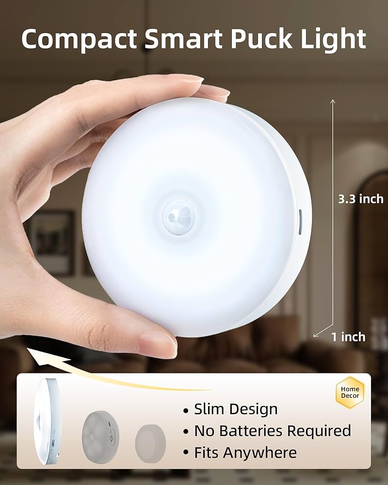 Rechargeable Motion Sensor LED Light – Wireless, Magnetic, Auto-On/Off